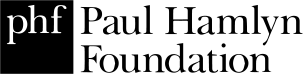 Paul Hamlyn Foundation logo: A white 'phf' in a black box next to the words 'Paul Hamlyn Foundation' in black lettering over two lines.